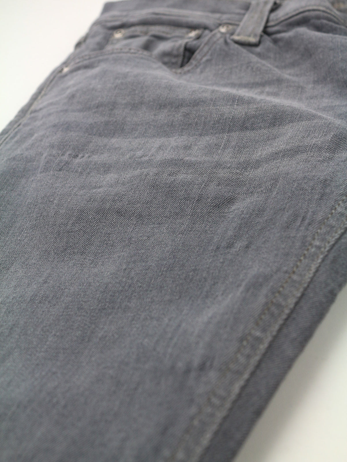 NUDIE JEANS Tight Long John Men Jeans W31/L34 Organic Charcoal Slim Fit Zipper