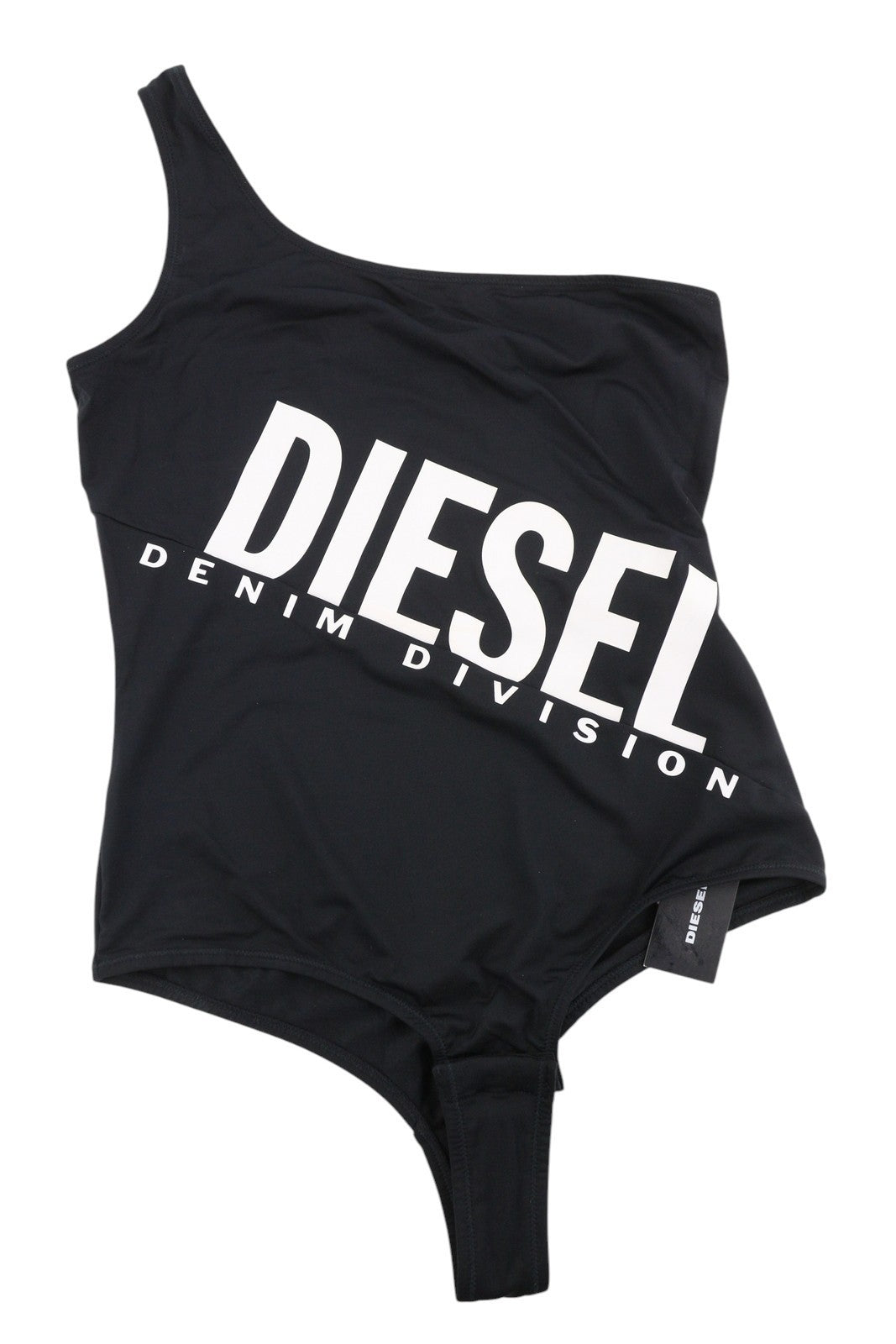 DIESEL Ufby-Jane-R Women Bodysuit S One Shoulder Stretch Fitted All Seasons