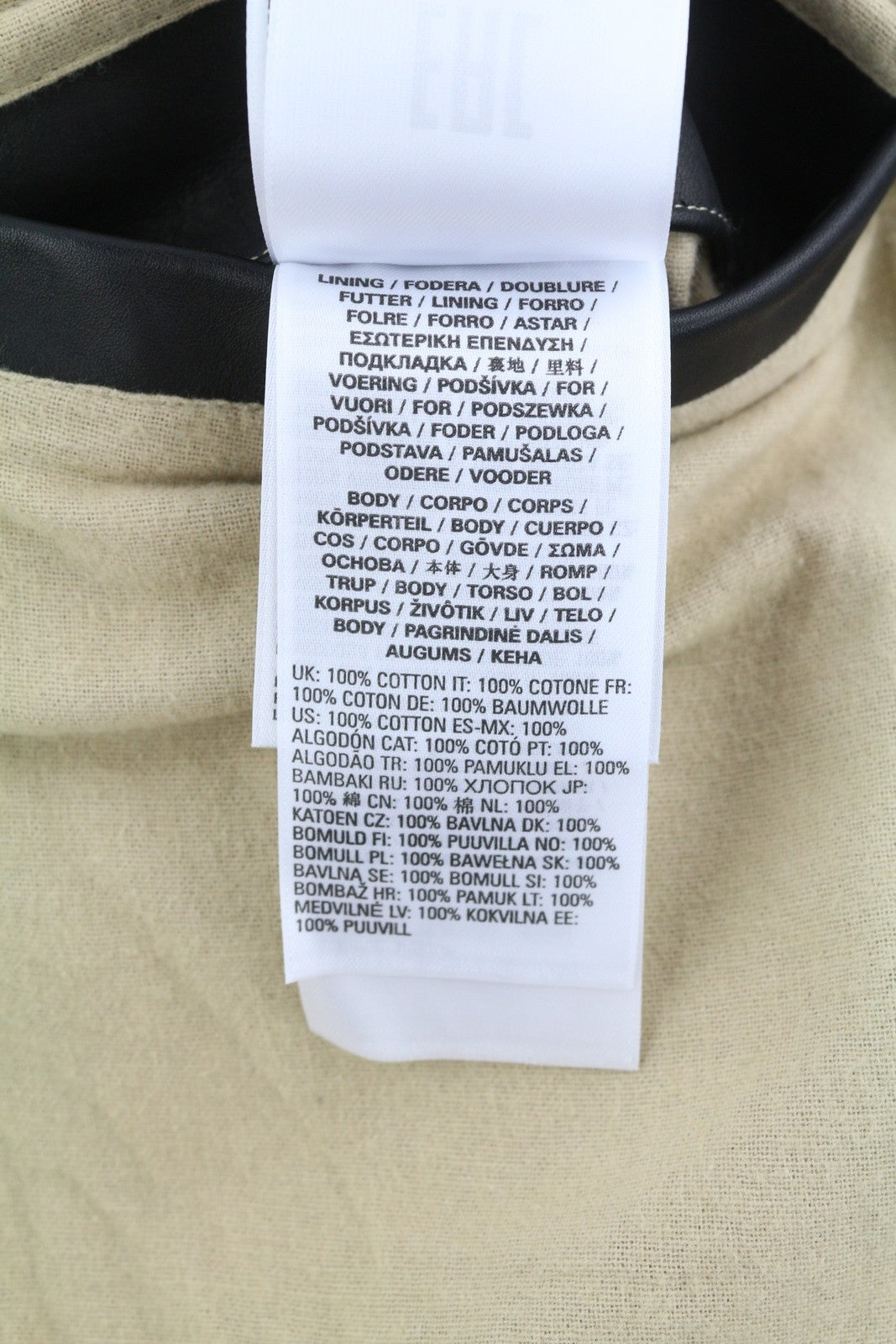 DIESEL L-Cale Men Jacket XL Black Cowhide Leather Neck Logo RRP€650