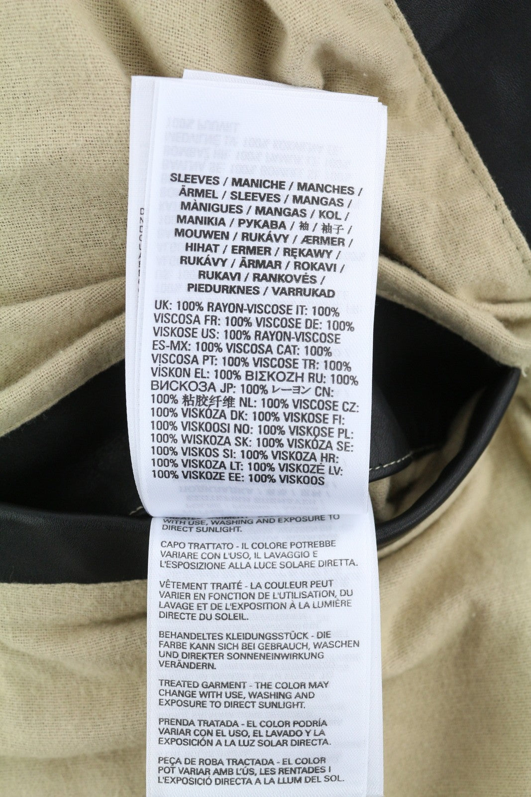 DIESEL L-Cale Men Jacket XL Black Cowhide Leather Neck Logo RRP€650