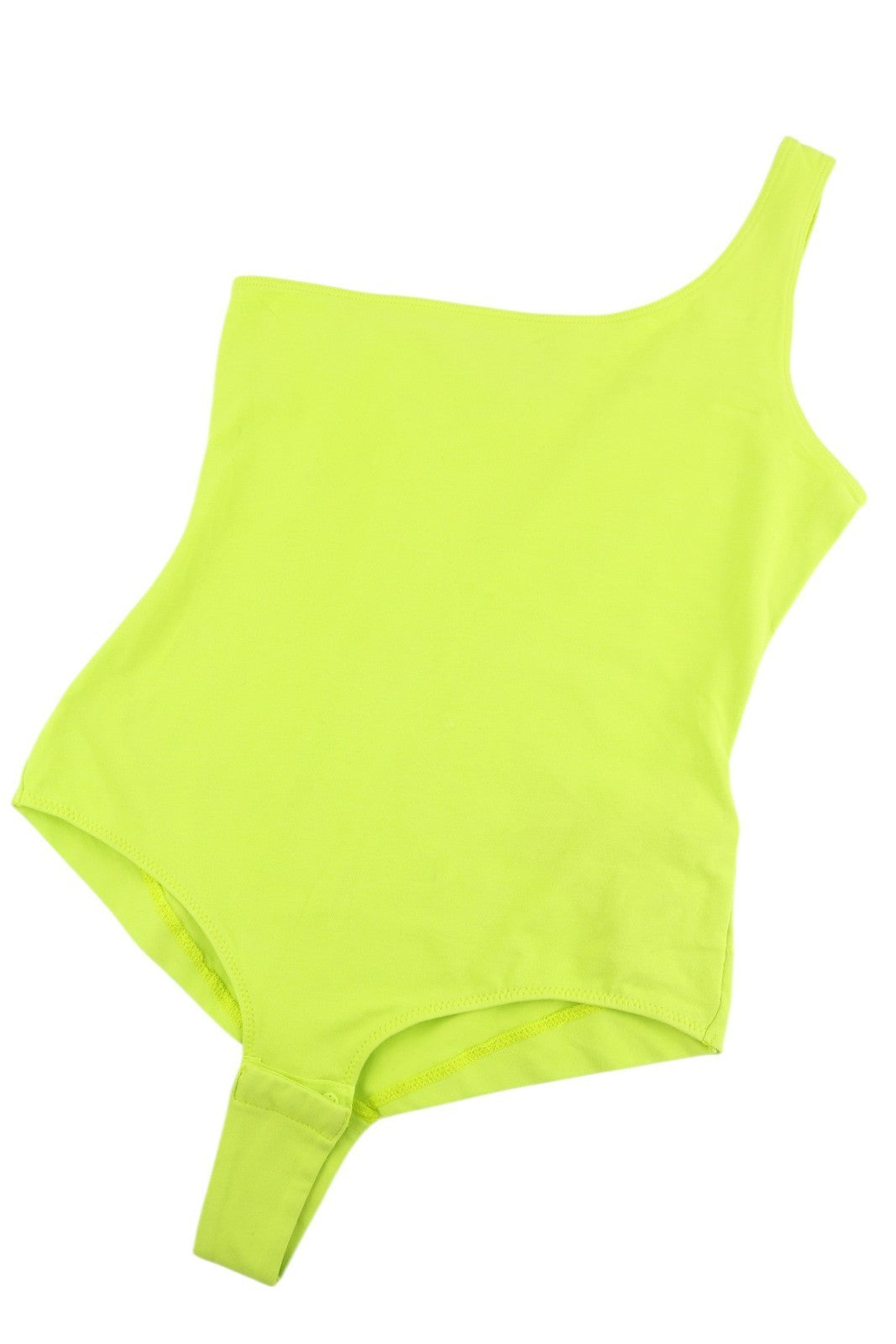 DIESEL Uftk-Jane Women Bodysuit S One Shoulder Stretchy Fitted Neon All Seasons