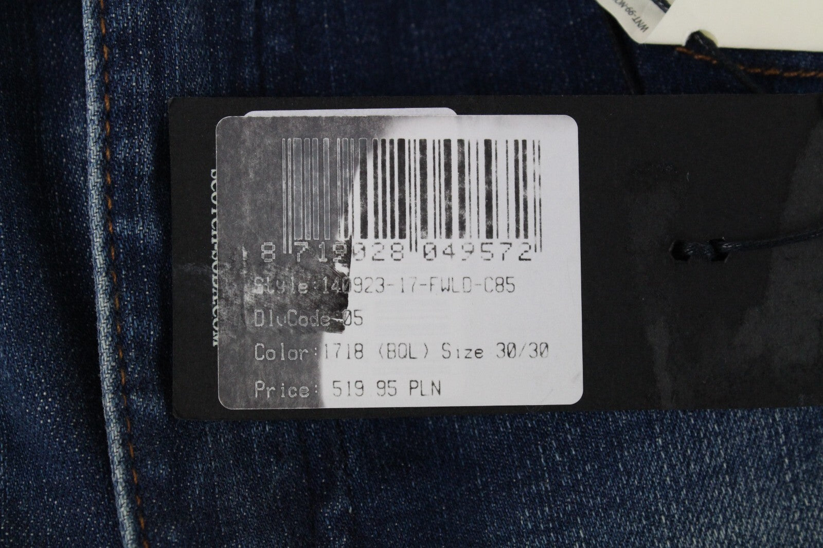 SCOTCH & SODA Women Jeans W30/L30 Blue Indigo Flare Stretch Raw Hem Classic Crop