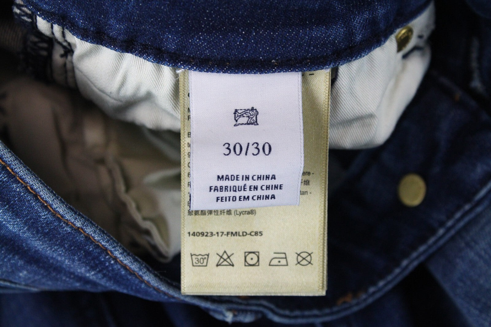 SCOTCH & SODA Women Jeans W30/L30 Blue Indigo Flare Stretch Raw Hem Classic Crop