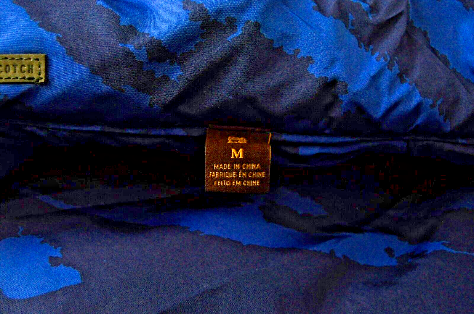 SCOTCH & SODA Men M Two-Tone Reversible Camouflage Quilted Padded Vest