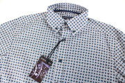 STATE OF ART Men Shirt S Button-Down Patched Pocket Floral Pattern Low Stretch