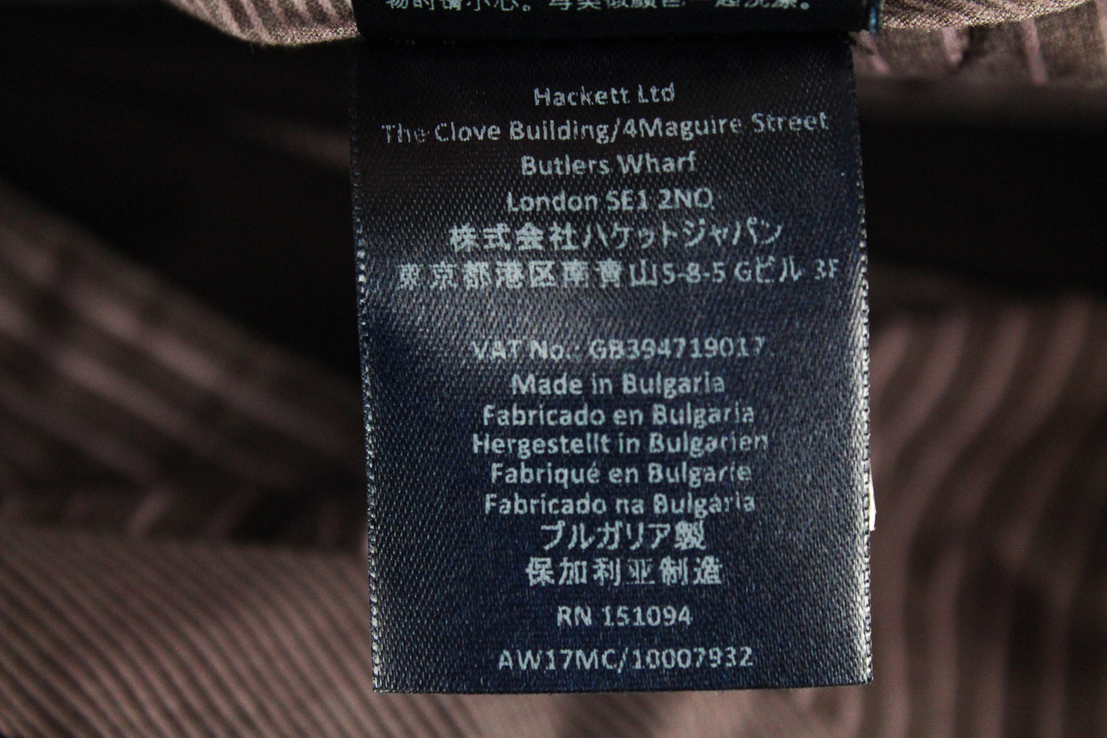 HACKETT Sanderson Men Trousers 30R Pleated Purple Cotton Stretch Classic