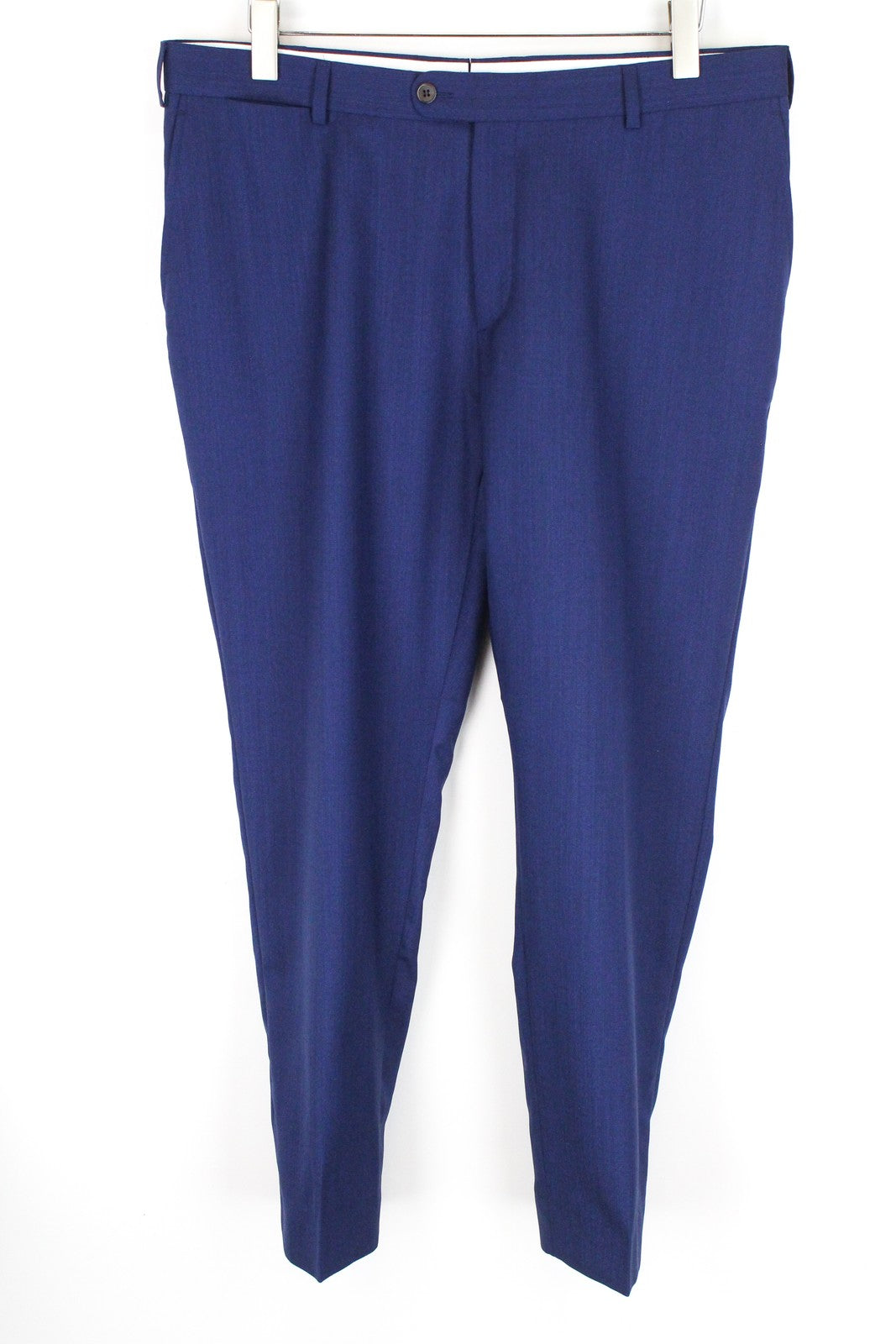 SUITSUPPLY Brescia Men's Wool Trousers UK46S Lined Pleated Formal Dark Blue