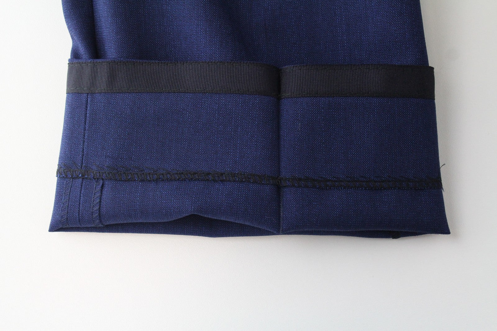 SUITSUPPLY Brescia Men's Wool Trousers UK46S Lined Pleated Formal Dark Blue