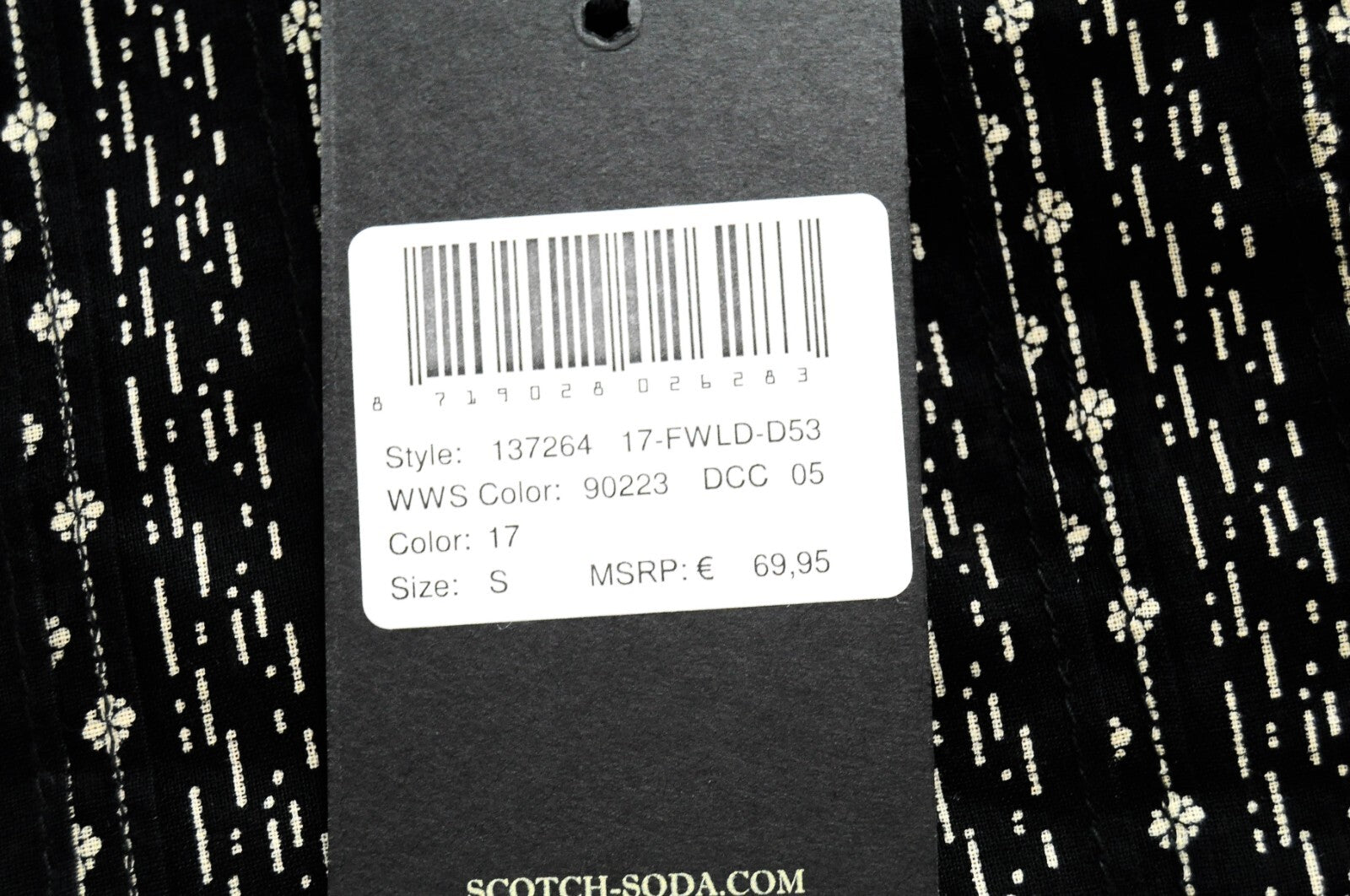 SCOTCH & SODA Women Black Tank Top S Sleeveless Melange Tiered Pom Poms Print