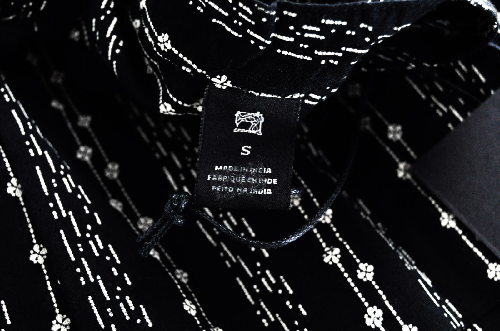 SCOTCH & SODA Women Black Tank Top S Sleeveless Melange Tiered Pom Poms Print