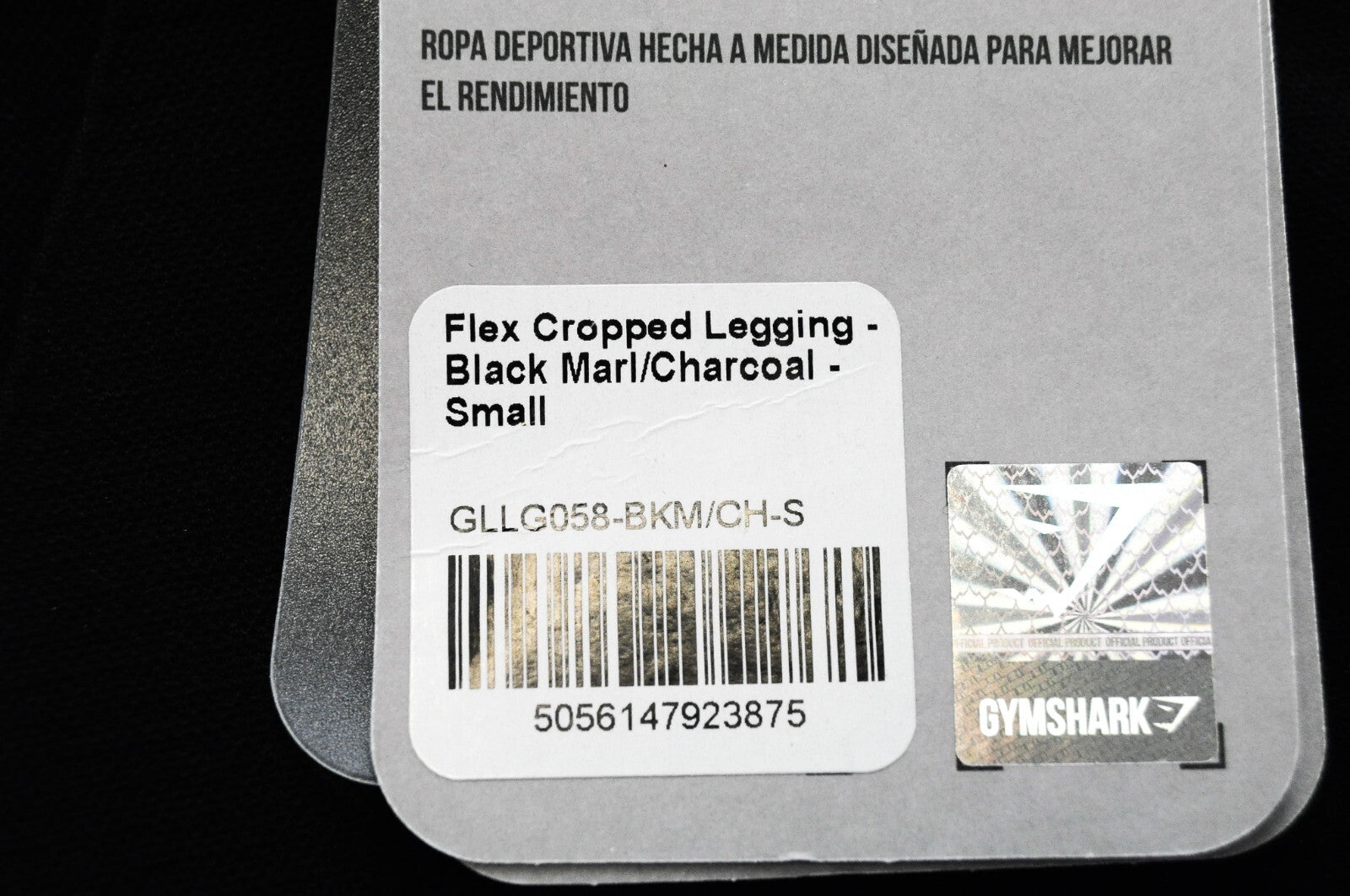 GYMSHARK Women S Black Flex Cropped Capri Logo Stretch Waistband Leggings