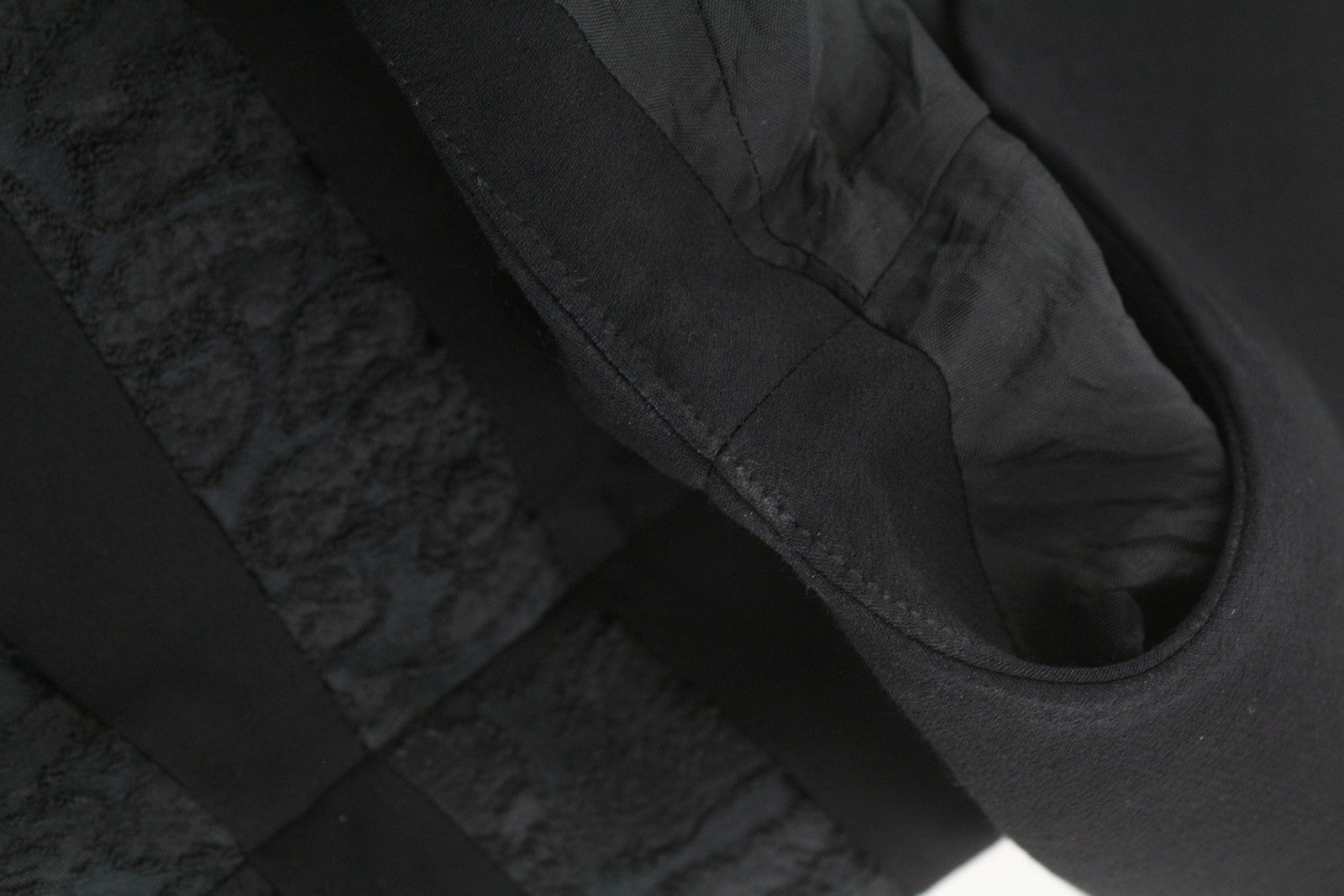 BEL AIR Women Dress 3 Black Sleeveless Crew Neck Lined Pleated Patterned Mini