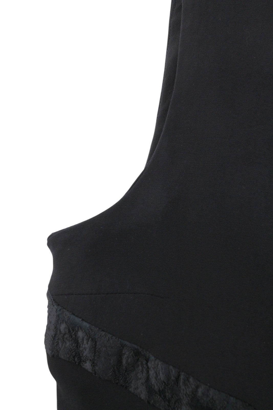 BEL AIR Women Dress 3 Black Sleeveless Crew Neck Lined Pleated Patterned Mini