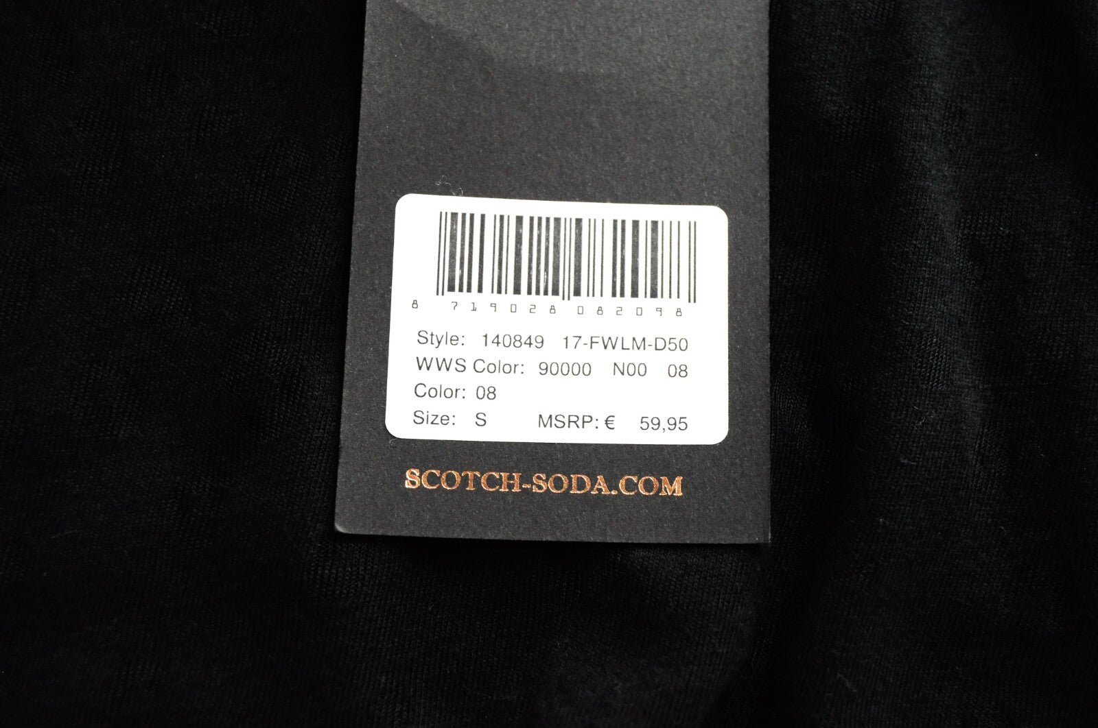 MAISON SCOTCH Women T-Shirt S Black Leopard Print Sheer Crew Neck Long Sleeve