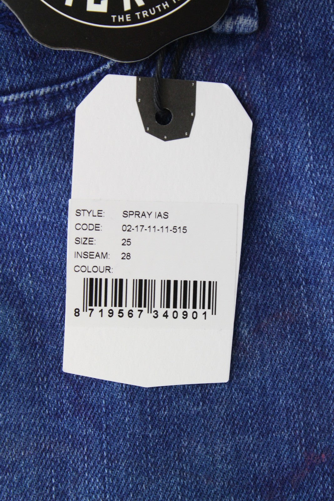 DENHAM Spray Women's Super Tight Fit W25/L28 Blue Cotton Stretch Denim Jeans