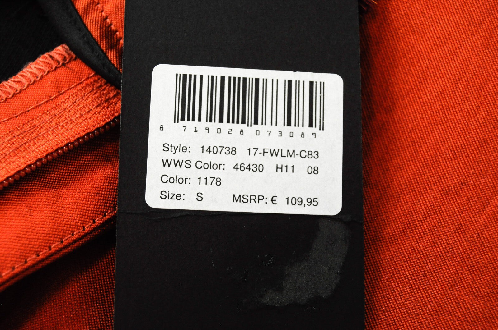 MAISON SCOTCH Women S Orange Side Line Zip-Fly Casual Stretch Trousers