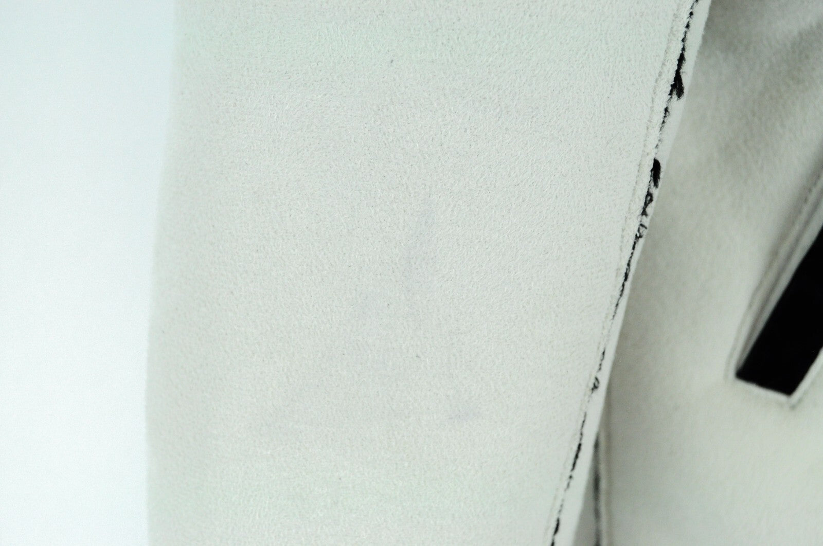 MAISON SCOTCH Women Jacket S Faux Leather Suede Off-White Short Studded Faux Fur