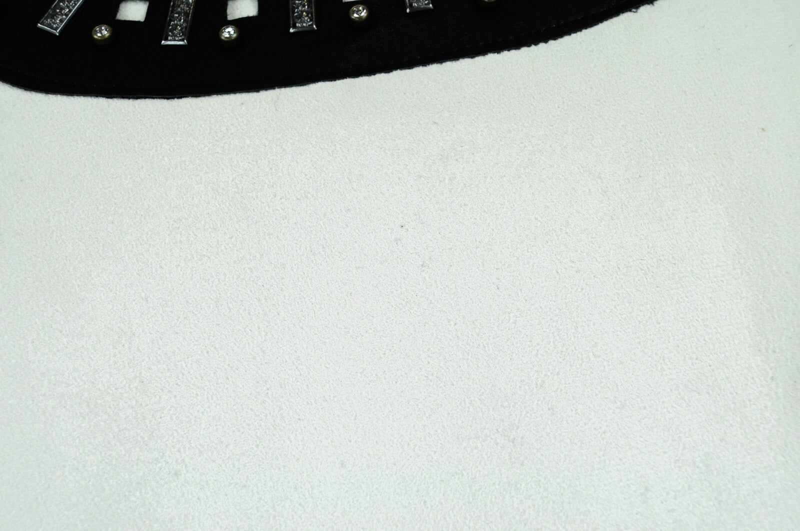 MAISON SCOTCH Women Jacket S Faux Leather Suede Off-White Short Studded Faux Fur