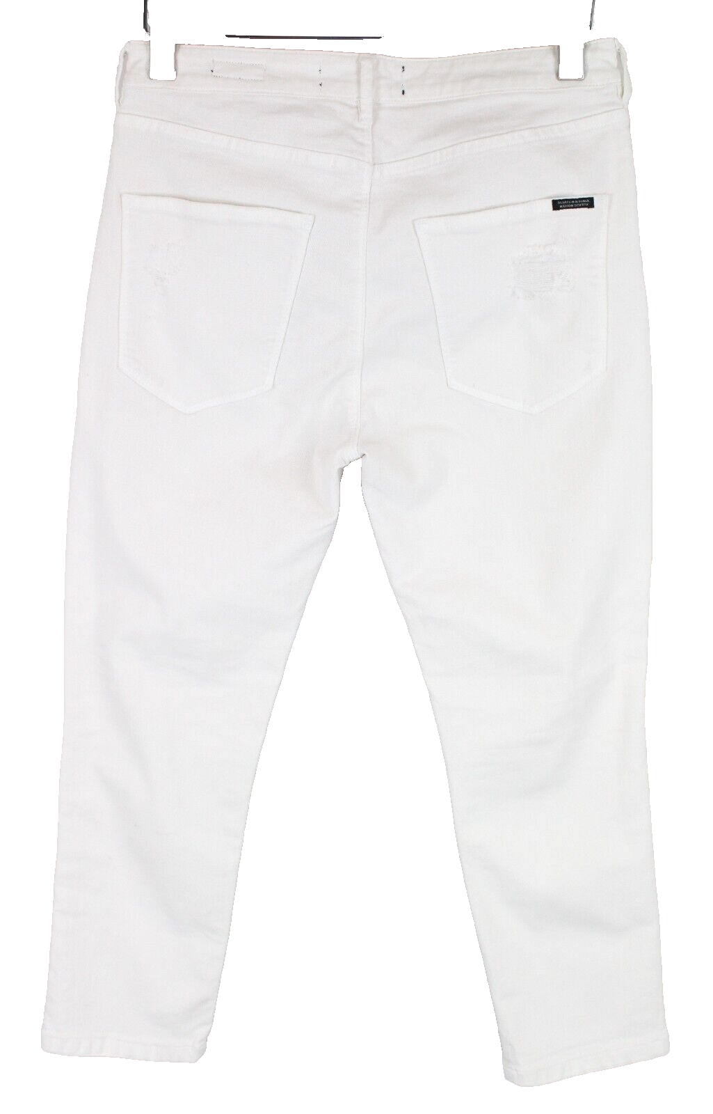 MAISON SCOTCH Joni Women Jeans ~W30 White Distressed Classic Denim Stretch~