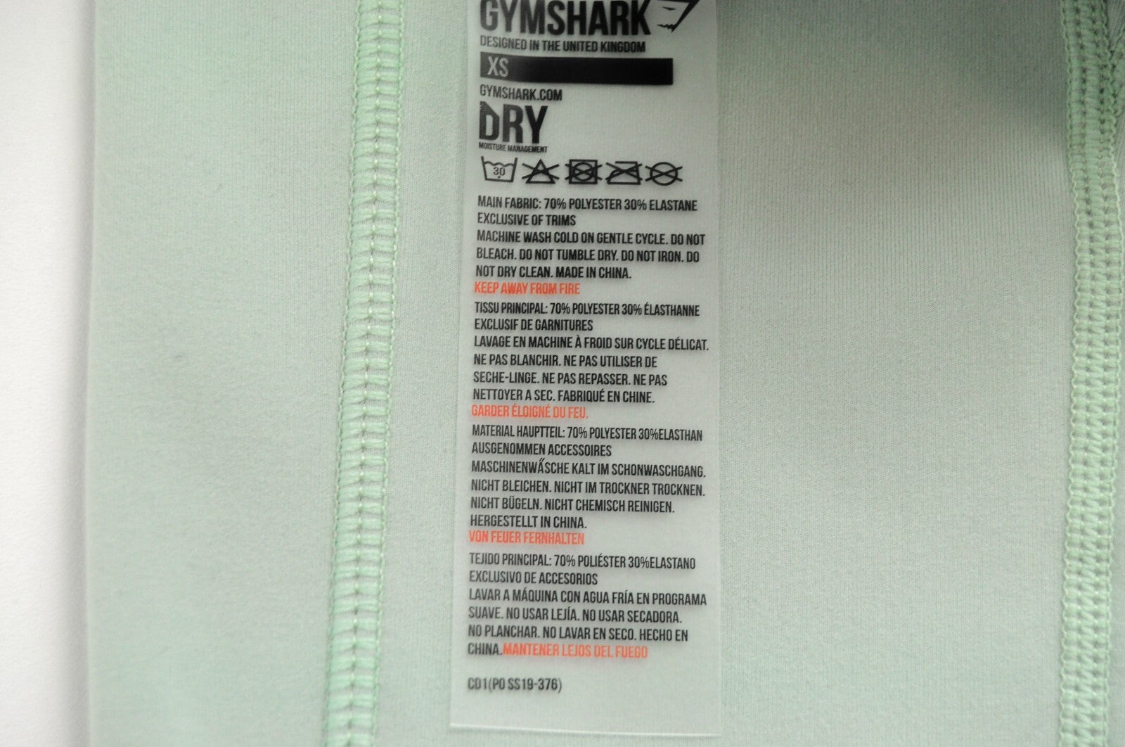 GYMSHARK Women Leggings XS Pistachio Green Dreamy Stretch Fit Trousers