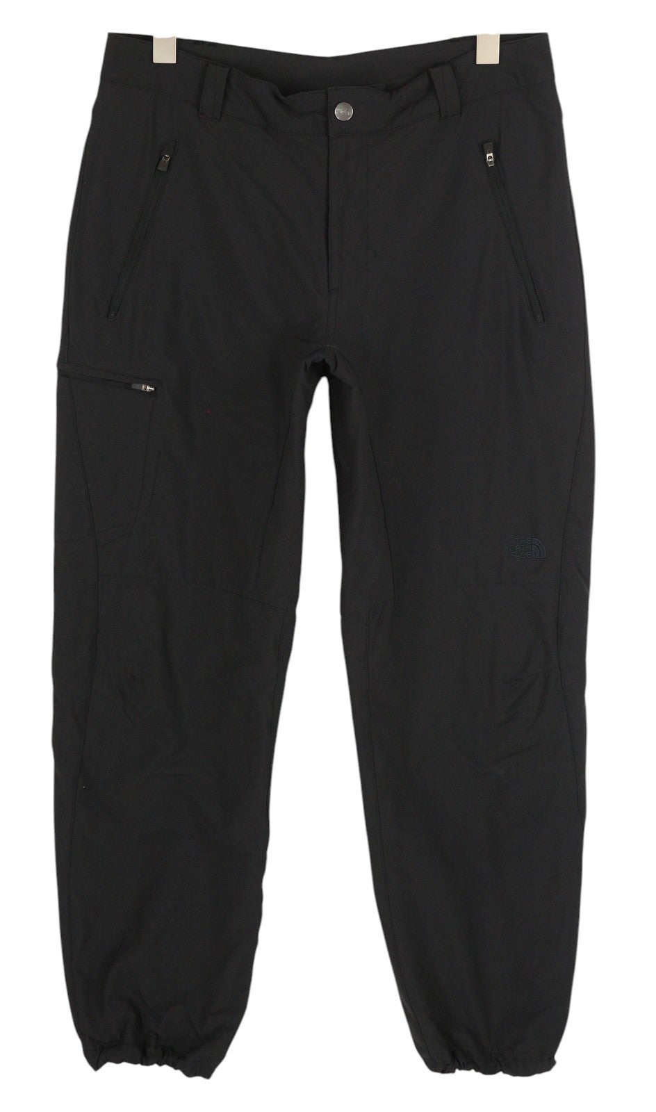 THE NORTH FACE Men Trousers W34 Black Trekking Half Fleece Lined Zip Fly Logo