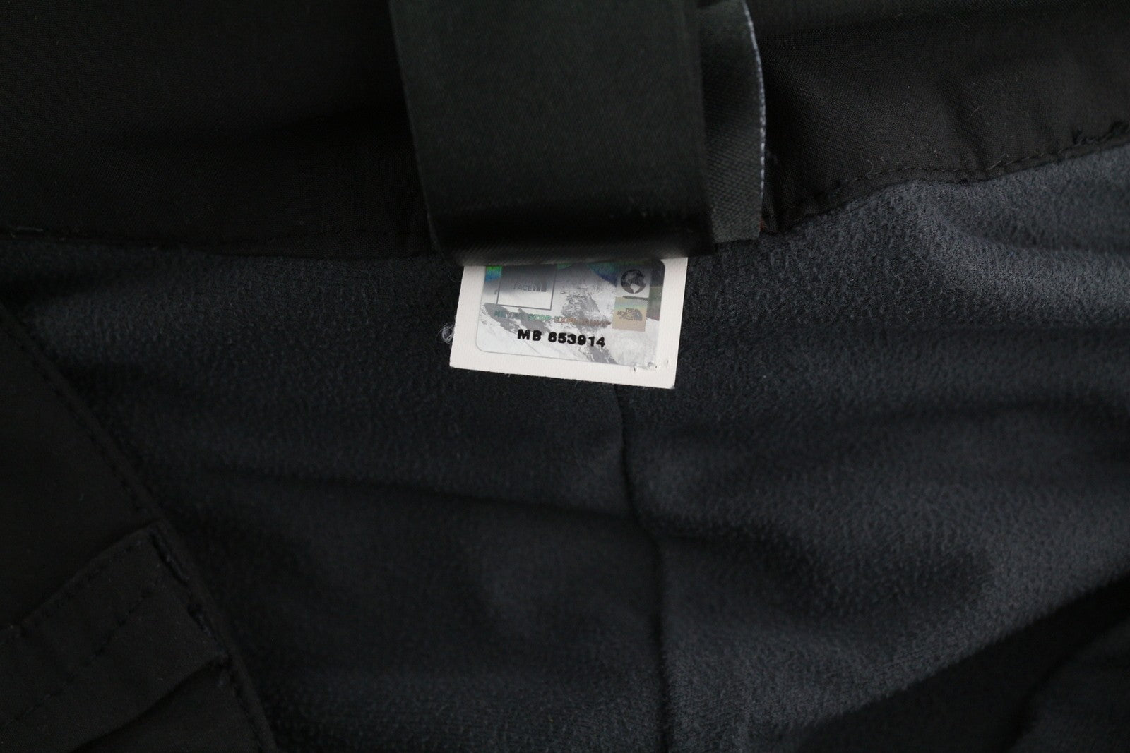 THE NORTH FACE Men Trousers W34 Black Trekking Half Fleece Lined Zip Fly Logo