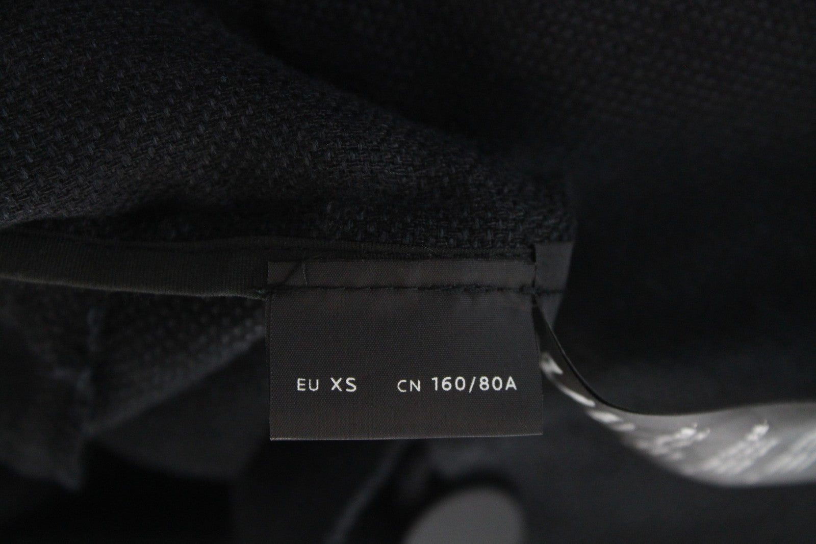 DENHAM Deck Women's Coat XS Black Linen Blend Single-Breasted Belted Light