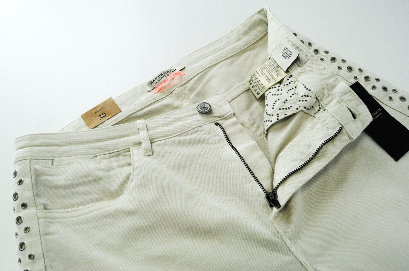 SCOTCH & SODA Women W30 Slim Boyfriend Jeans Vented Seams Distressed