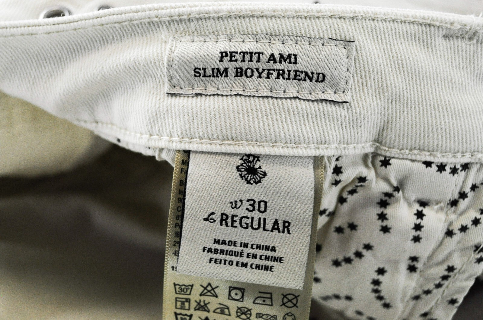 SCOTCH & SODA Women W30 Slim Boyfriend Jeans Vented Seams Distressed