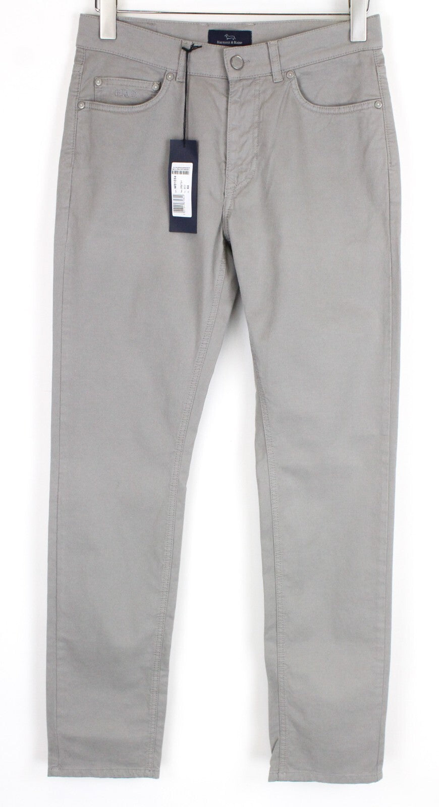 HARMONT & BLAINE Men Trousers 44 Grey Regular Fit Stretch Cotton Jean Style