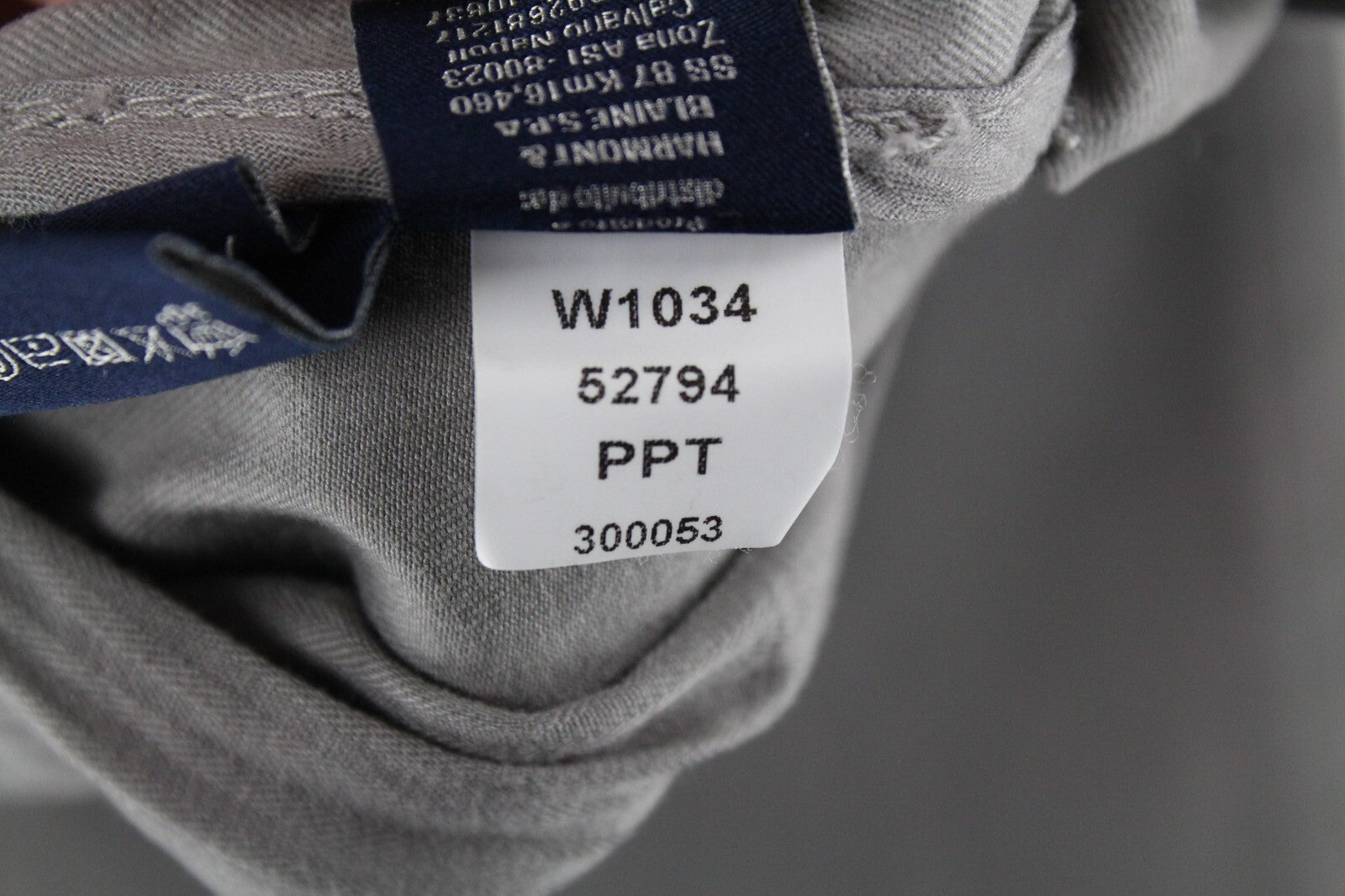 HARMONT & BLAINE Men Trousers 44 Grey Regular Fit Stretch Cotton Jean Style