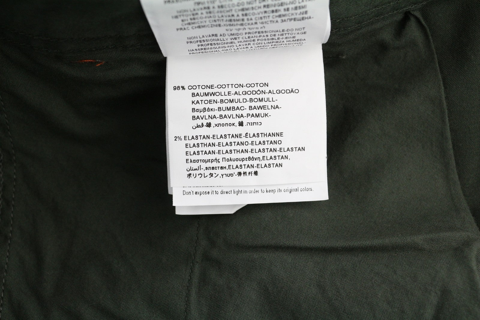 REPLAY Tom / Regular Men Trousers W36/L30 Khaki Green Chino Zip Fly 5-Pockets