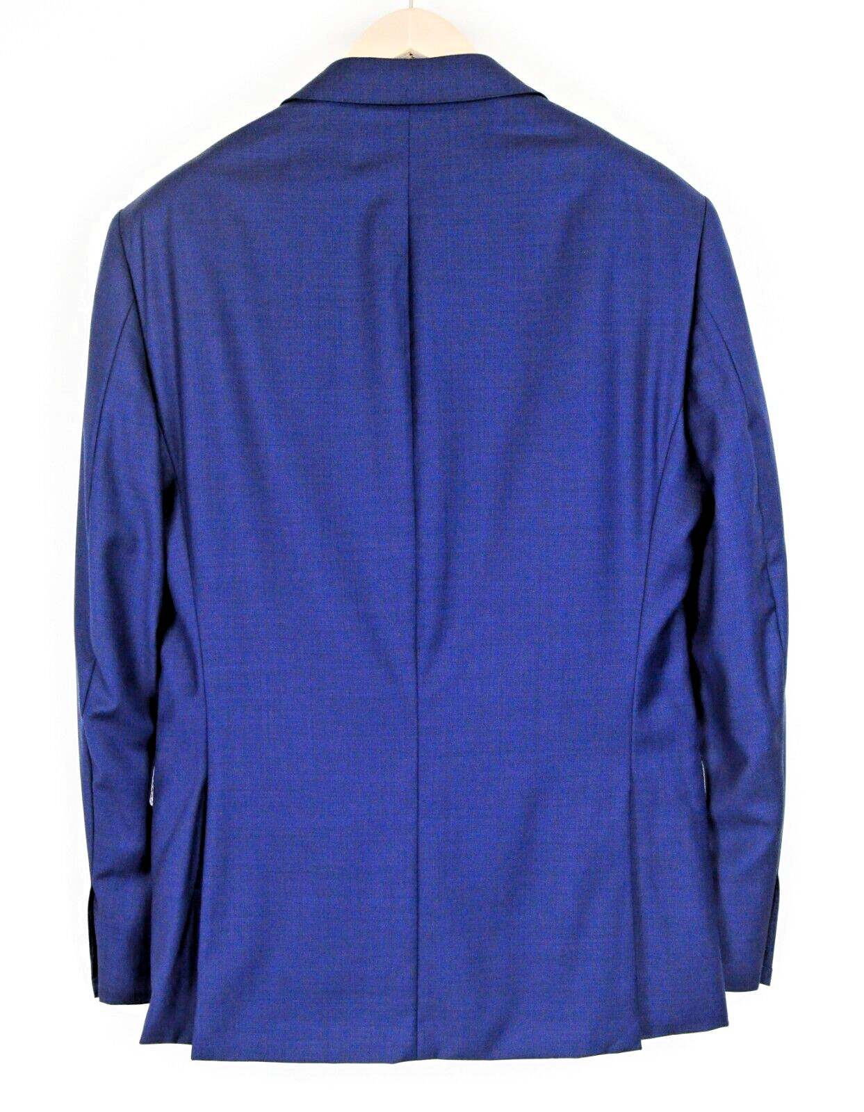 SUITSUPPLY Men UK38L Napoli Slim Blue Wool Super 110s Lined Blazer