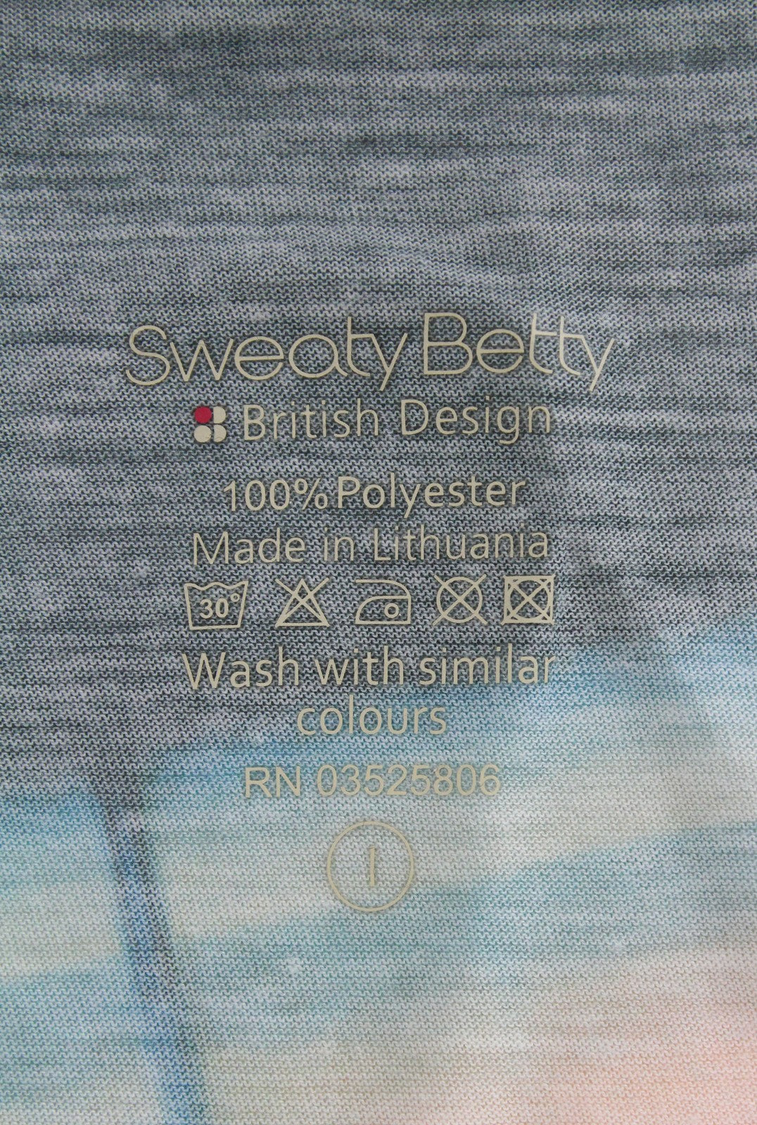 SWEATY BETTY Skipper Tank Top L Pink Women's Cropped Loose Printed Sleeveless