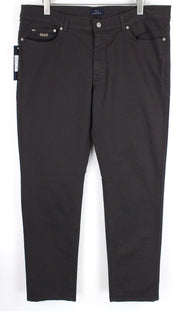 HARMONT & BLAINE Men Trousers IT56 Brown Zip-Fly Classic Stretch Cotton Blended