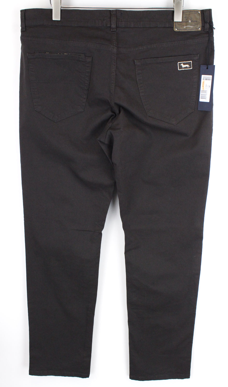 HARMONT & BLAINE Men Trousers IT56 Brown Zip-Fly Classic Stretch Cotton Blended