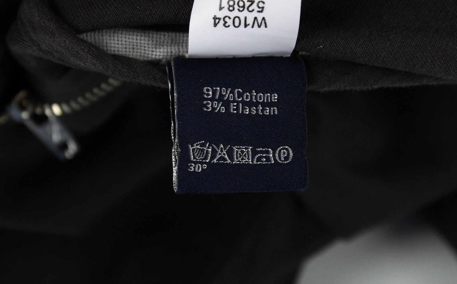 HARMONT & BLAINE Men Trousers IT56 Brown Zip-Fly Classic Stretch Cotton Blended