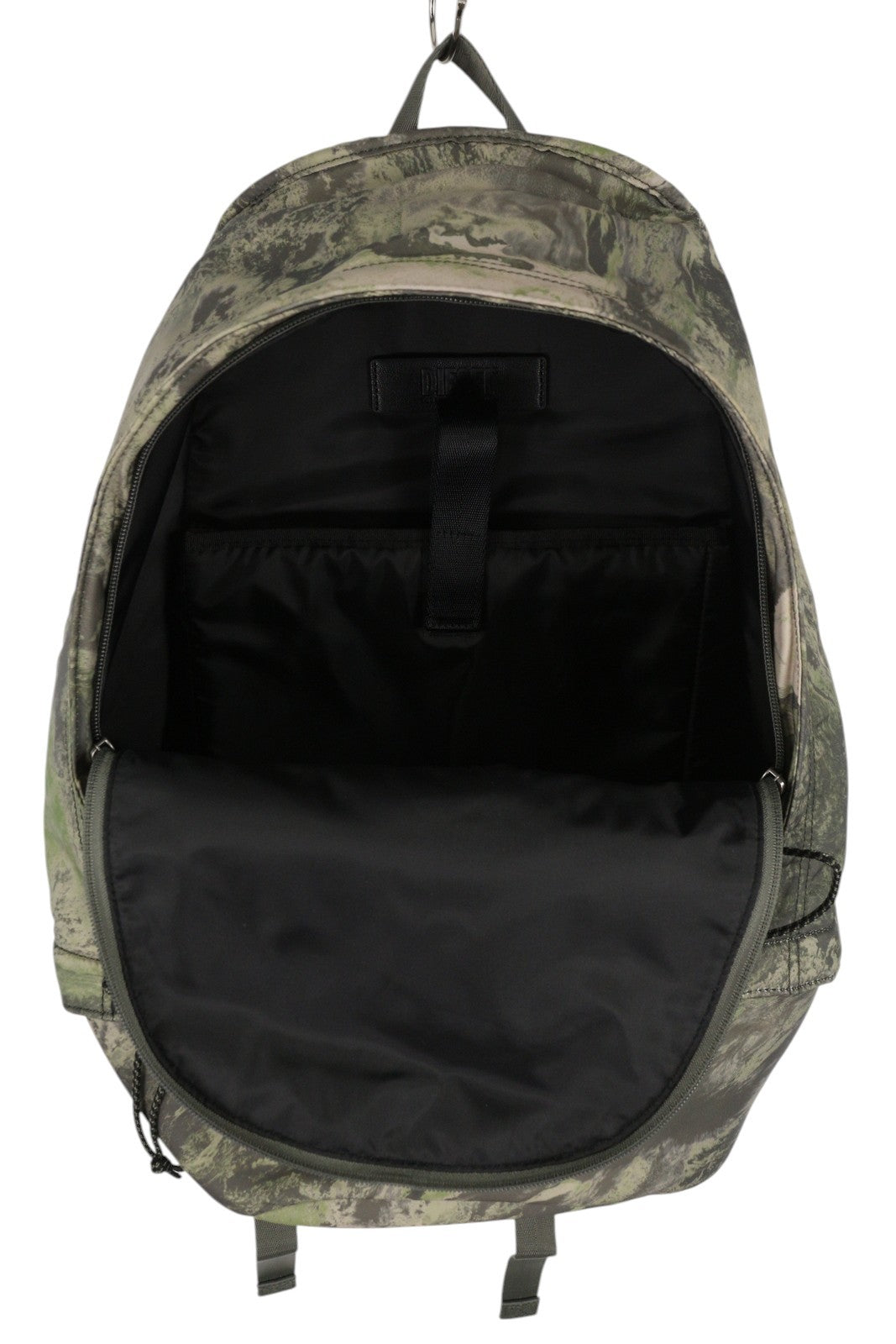 DIESEL Rave Backpack Men Bag OS Patterned Zipper Front Logo RRP€210