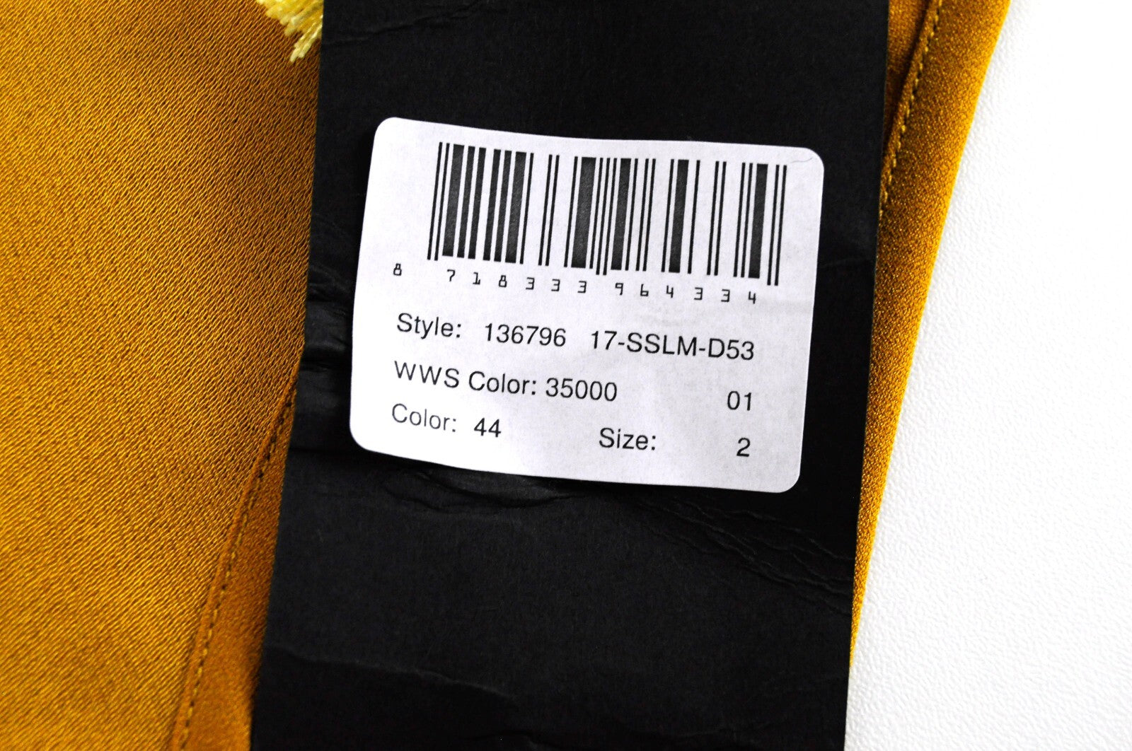 MAISON SCOTCH Women M Mustard Sleeveless Top Side Vented Glitter Detail