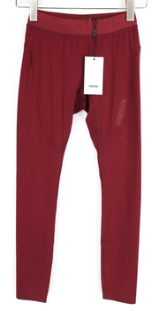 GYMSHARK Women Leggings S Red Stretch Waistband Focus Activewear