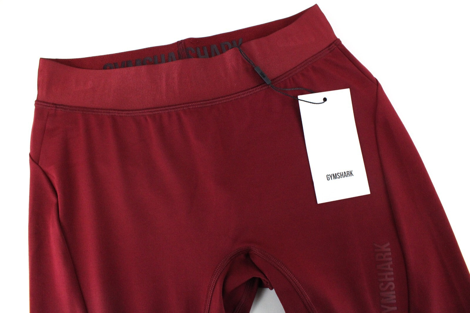 GYMSHARK Women Leggings S Red Stretch Waistband Focus Activewear