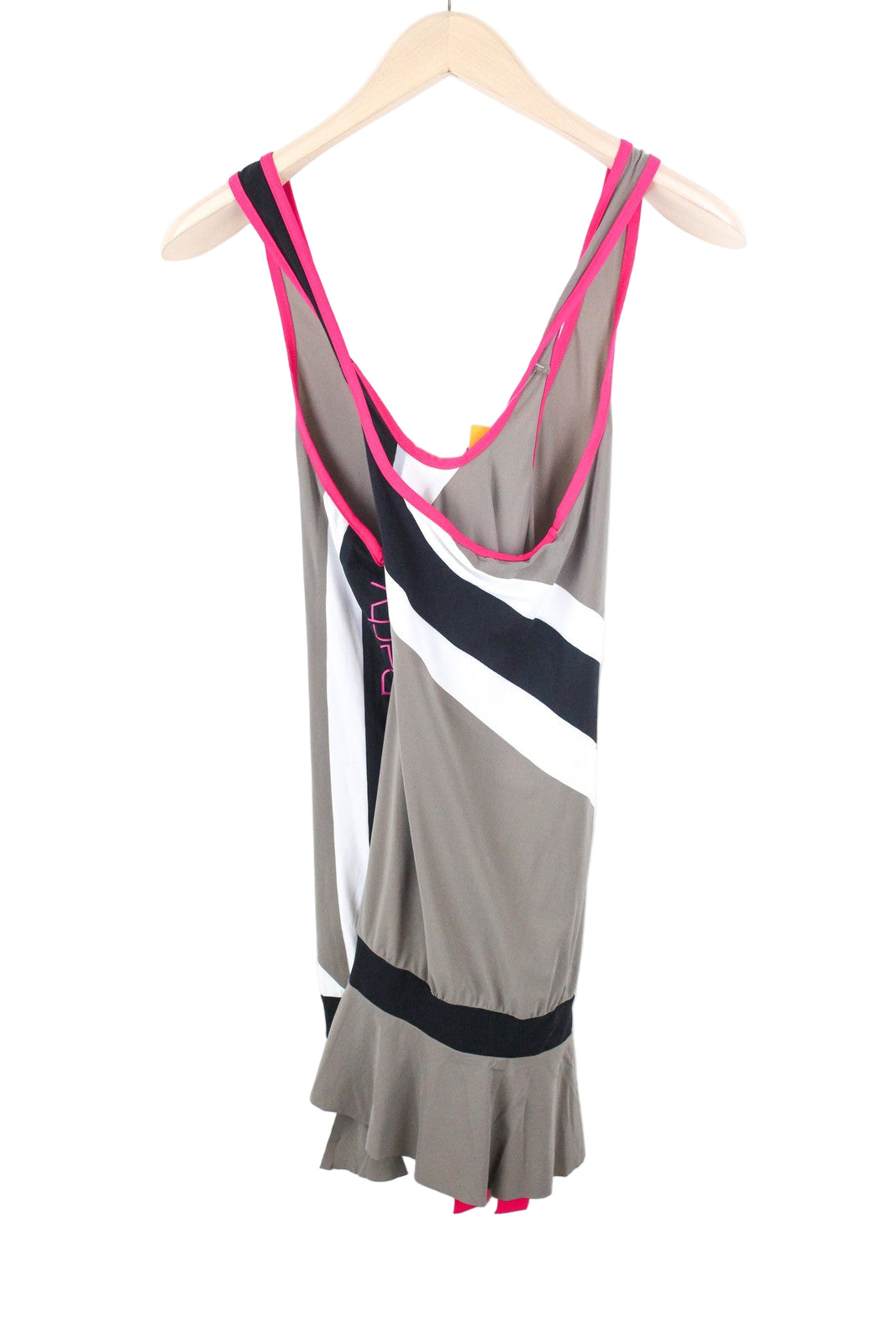 SWEATY BETTY Race Overvest Women's Grey Top L Stretch Running Sleeveless