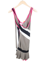 SWEATY BETTY Race Overvest Women's Grey Top L Stretch Running Sleeveless