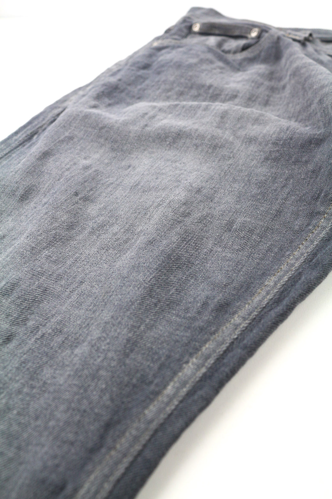 NUDIE JEANS Tight Long John Men Jeans W34/L34 Organic Charcoal Washed Slim Logo