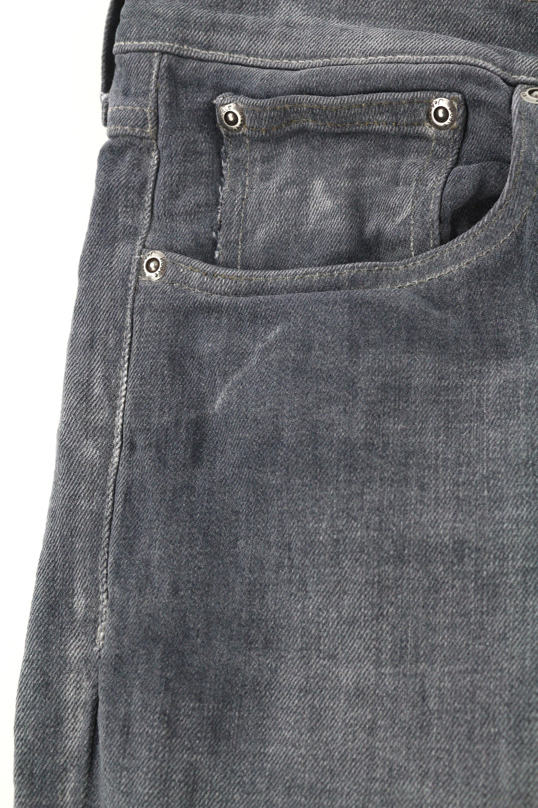 NUDIE JEANS Tight Long John Men Jeans W34/L34 Organic Charcoal Washed Slim Logo