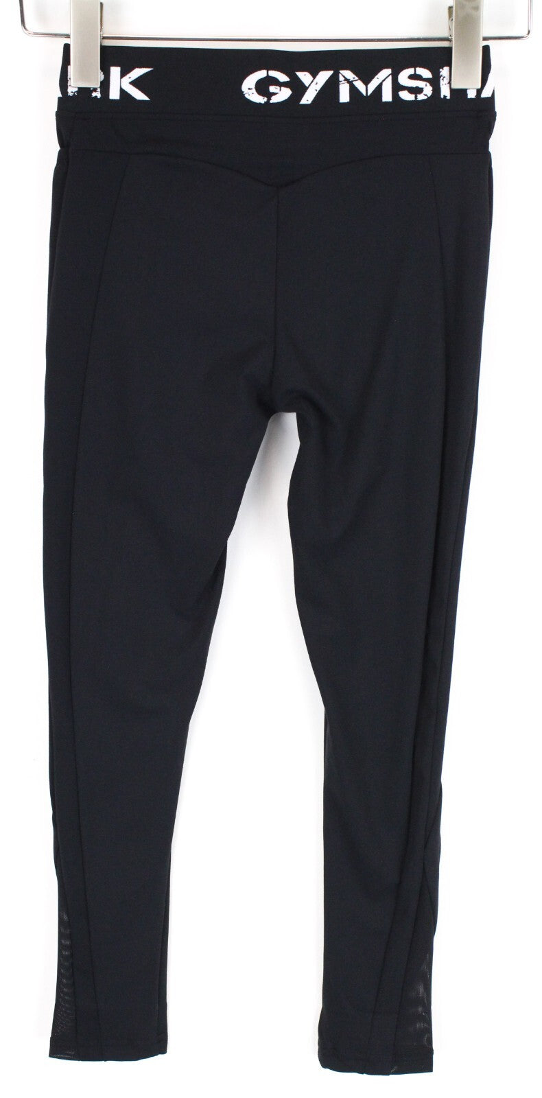 GYMSHARK Women Leggings S Black Stretch Legacy Fitness Logo Waistband