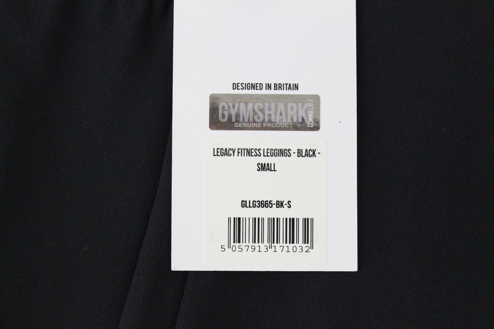 GYMSHARK Women Leggings S Black Stretch Legacy Fitness Logo Waistband