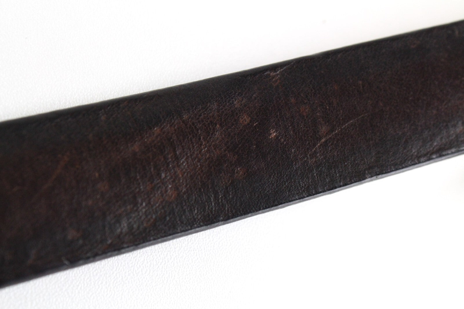 REPLAY Men Belt 100 cm Brown Plain Genuine Leather Buckled Cowhide