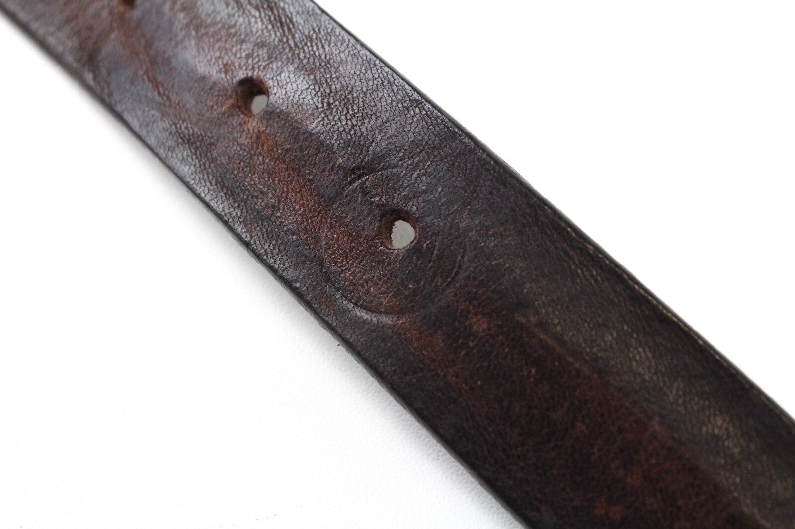 REPLAY Men Belt 100 cm Brown Plain Genuine Leather Buckled Cowhide