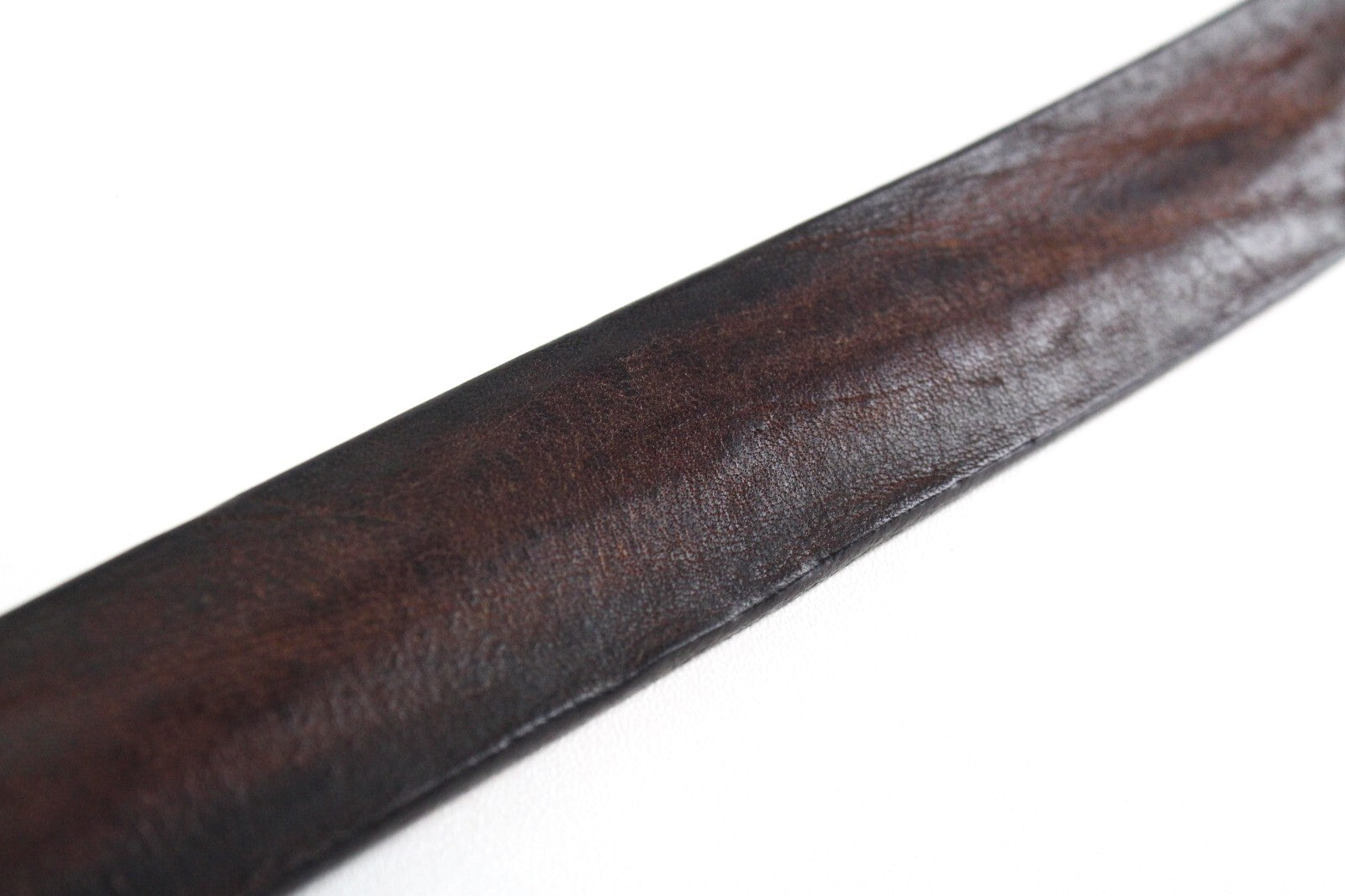 REPLAY Men Belt 100 cm Brown Plain Genuine Leather Buckled Cowhide